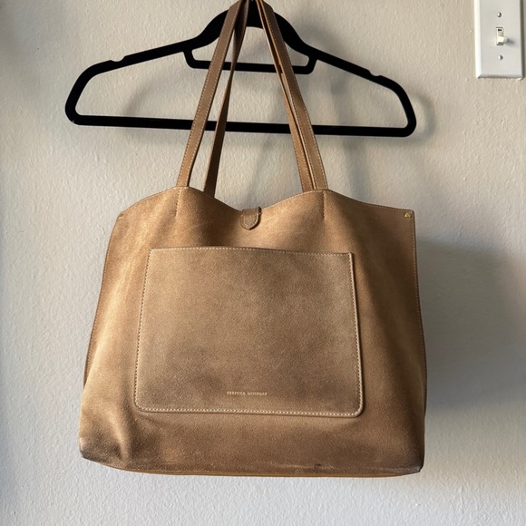 Rebecca Minkoff Megan Suede Shopper Tote Bag tan - Picture 4 of 16